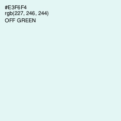 #E3F6F4 - Off Green Color Image
